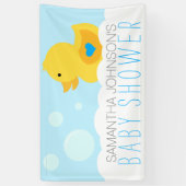 Rubber Ducky Bubble Bath Boy Baby Dusche Banner (Vertikal)