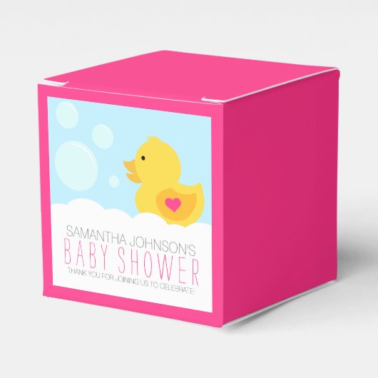 Rubber Ducky Bubble Bath Girl Babydusche Geschenkschachtel (Vorderseite)