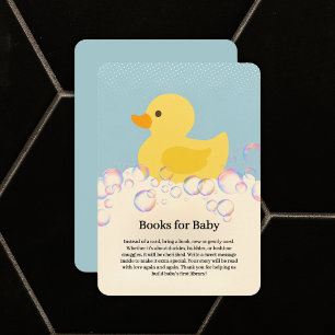 Rubber Ducky Bubbles Baby Dusche Begleitkarte