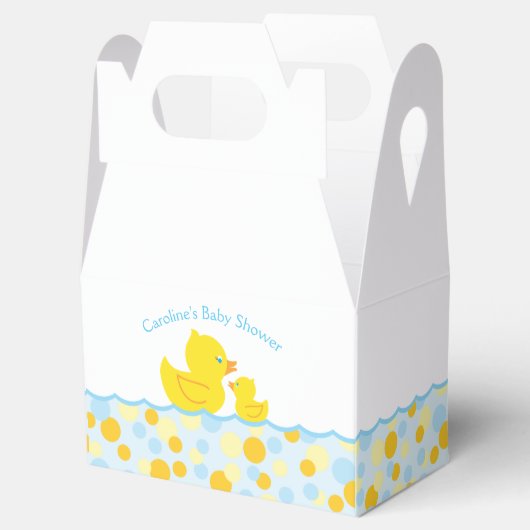 Rubber Ducky Bubbles Baby Dusche Gastgeschenk Box Geschenkschachtel (Geöffnet)