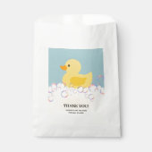 Rubber Ducky Bubbles Baby Dusche Geschenktütchen (Vorderseite)