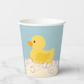 Rubber Ducky Bubbles Baby Dusche Pappbecher (Vorderseite)
