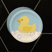 Rubber Ducky Bubbles Baby Dusche Pappteller