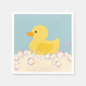 Rubber Ducky Bubbles Baby Dusche Serviette (Vorderseite)