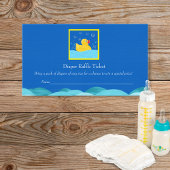 Rubber Ducky Bubbles Diaper Raffelkarte Begleitkarte