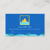 Rubber Ducky Bubbles Diaper Raffelkarte Begleitkarte (Vorderseite)