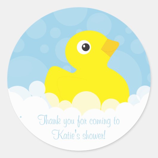 Rubber Ducky Danke Stickers - Blue (Vorderseite)