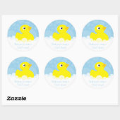 Rubber Ducky Danke Stickers - Blue (Blatt)
