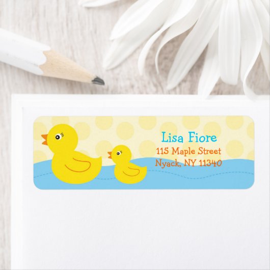 Rubber Ducky Duck Address Labels (Insitu)