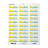 Rubber Ducky Duck Address Labels (Vorne)