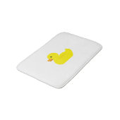 Rubber Ducky Duck Illustration Bath Mat Badematte (Schrägansicht)