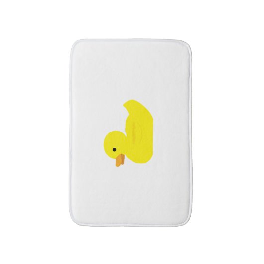 Rubber Ducky Duck Illustration Bath Mat Badematte (Vorderseite Vertikal)
