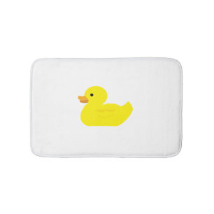 Rubber Ducky Duck Illustration Bath Mat Badematte