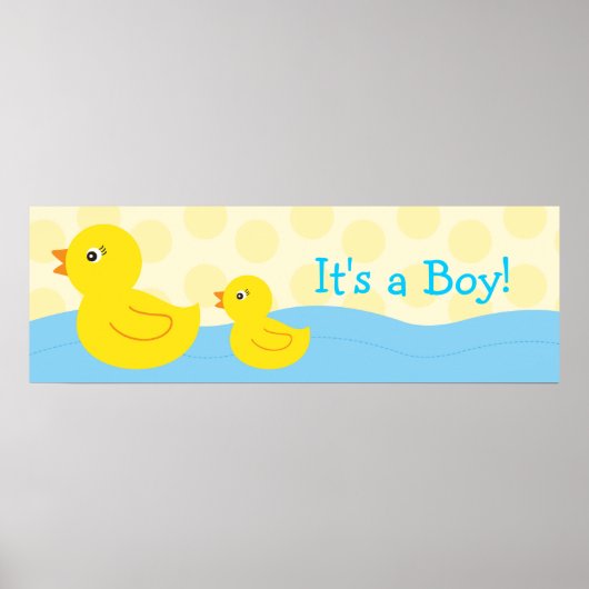 Rubber Ducky Duck Personalisierte Bannersignatur Poster (Vorne)