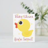 Rubber Ducky Einladung (Stehend Vorderseite)