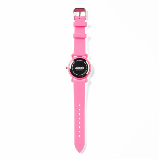 Rubber Ducky, farbenfroh, lustiges Design Armbanduhr (Rückseite)