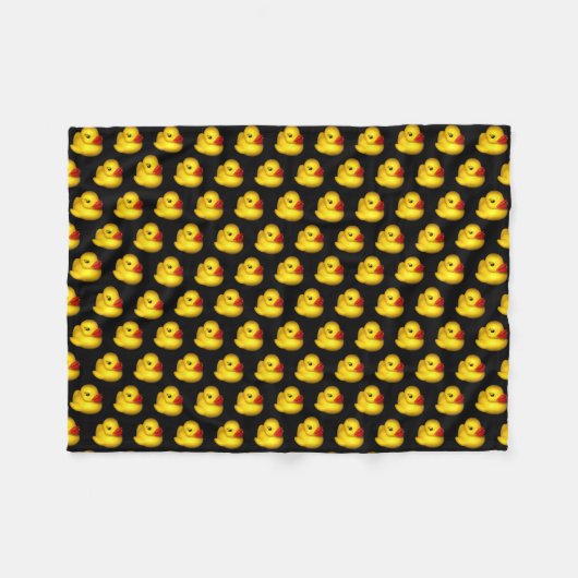 Rubber Ducky Fleecedecke (Vorderseite (Horizontal))