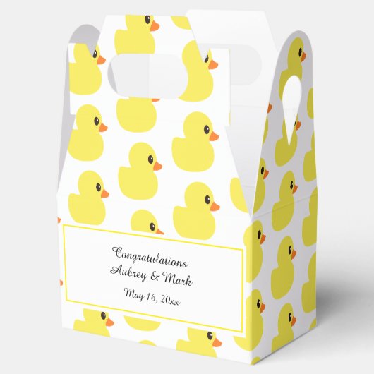 "Rubber Ducky" Gable Favor Box Geschenkschachtel (Geöffnet)