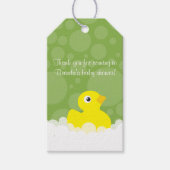 Rubber Ducky Gift Tag - Grün Geschenkanhänger (Vorderseite)