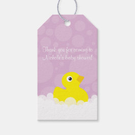 Rubber Ducky Gift Tag - Lilac Geschenkanhänger