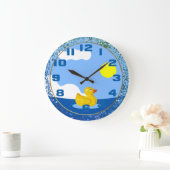 Rubber Ducky Große Wanduhr (Zuhause)