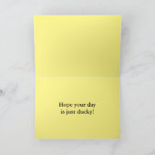 Rubber Ducky Happy Birthday Karte (Innenseite)