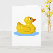 Rubber Ducky Karte (Gelbe Blume)