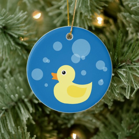 Rubber Ducky Keramik Ornament (Baum)