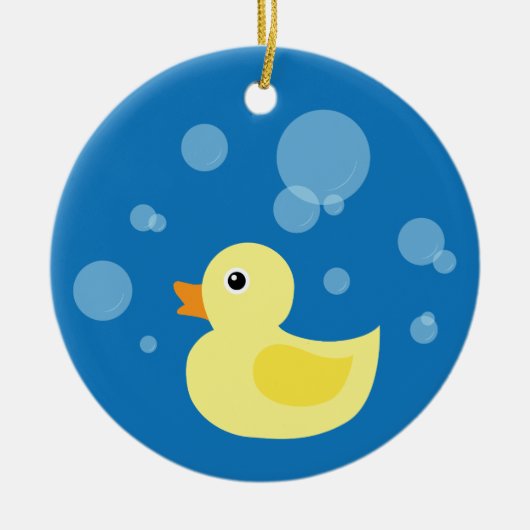 Rubber Ducky Keramik Ornament (Vorne)