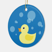 Rubber Ducky Keramik Ornament (Links)