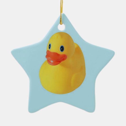 Rubber Ducky Keramik Ornament (Vorne)