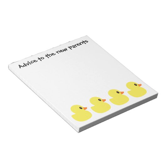 "Rubber Ducky" Notepad Notizblock (angewinkelt)