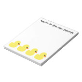 "Rubber Ducky" Notepad Notizblock (Rotiert)
