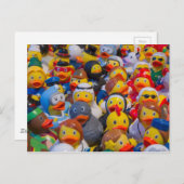 Rubber Ducky Parade Postkarte (Vorne/Hinten)