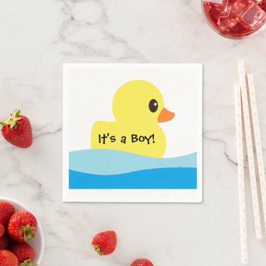 "Rubber Ducky" Personalisiertes Papier Napkins Serviette (Beispiel)