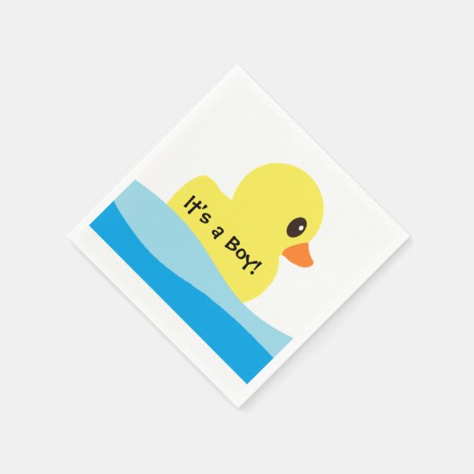 "Rubber Ducky" Personalisiertes Papier Napkins Serviette (Ecke)