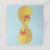 Rubber Ducky Platzkarte (Außenseite Aufgefaltet)