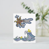 Rubber Ducky Postkarte (Stehend Vorderseite)