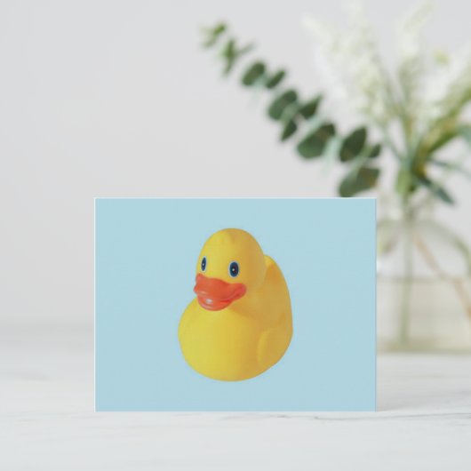 Rubber Ducky Postkarte (Stehend Vorderseite)