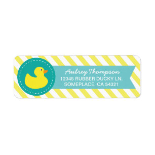 Rubber Ducky Rücksendeadressen-Aufkleber