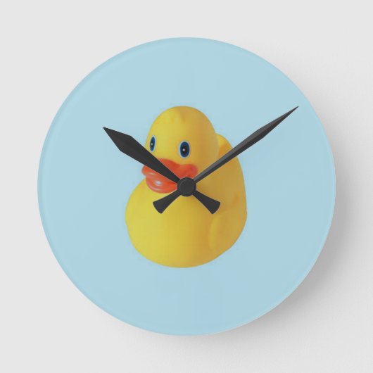 Rubber Ducky Runde Wanduhr (Vorderseite)