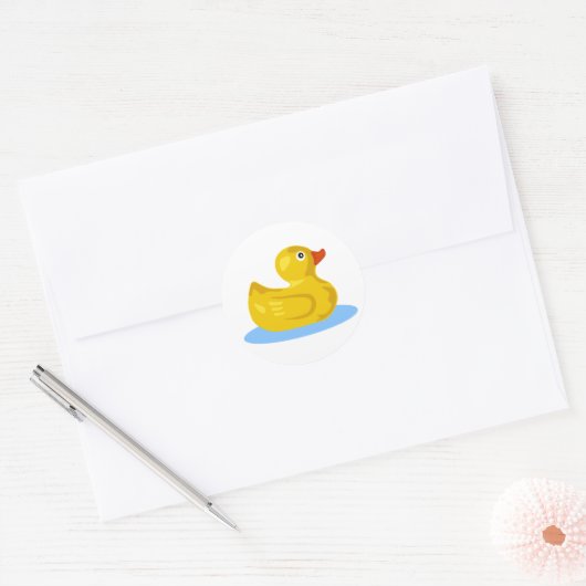 Rubber Ducky Runder Aufkleber (Umschlag)