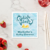 Rubber Ducky Splish Splash Babydusche Serviette (Beispiel)