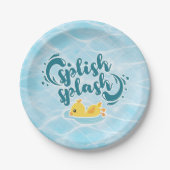 Rubber Ducky Splish Splash Pappteller (Vorderseite)