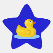 Rubber Ducky Star Sticker (Vorderseite)