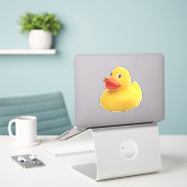 Rubber Ducky Sticker (Laptop auf Schreibtisch)