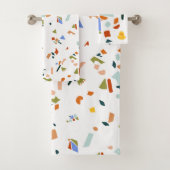 Rubber Ducky Terrazzo Muster Badhandtuch Set (Insitu)