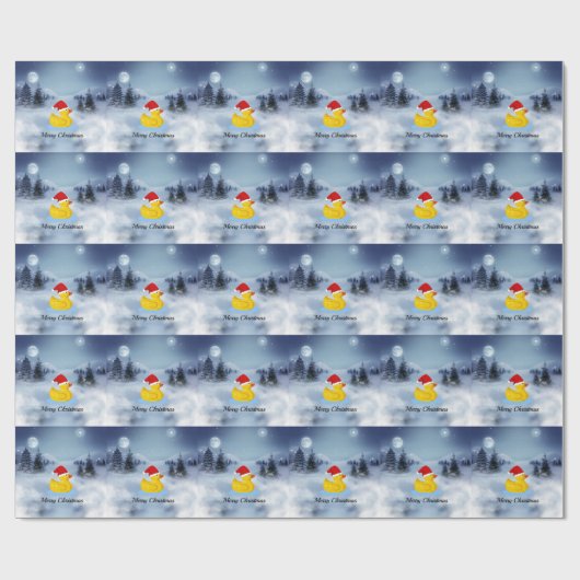 Rubber Ducky Weihnachtsgrüße Geschenkpapier (Flach)