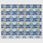 Rubber Ducky Weihnachtsgrüße Geschenkpapier (Flach)