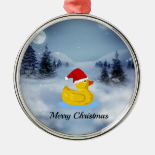 Rubber Ducky Weihnachtsgrüße Ornament Aus Metall
